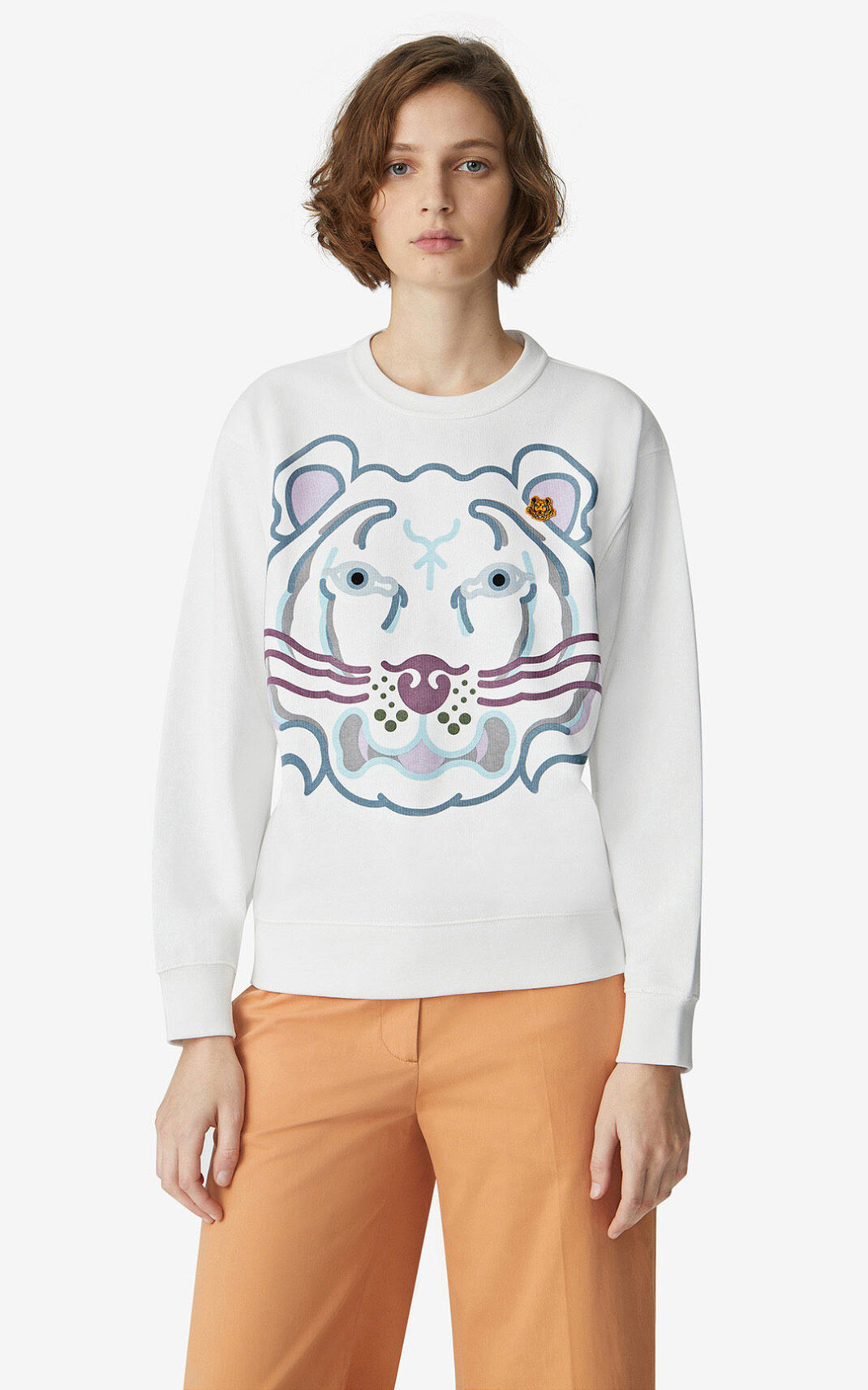 Sudadera Kenzo K Tiger Mujer Blancas - SKU.8374320